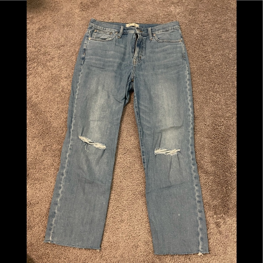 Madewell High-rise slim crop boyjean